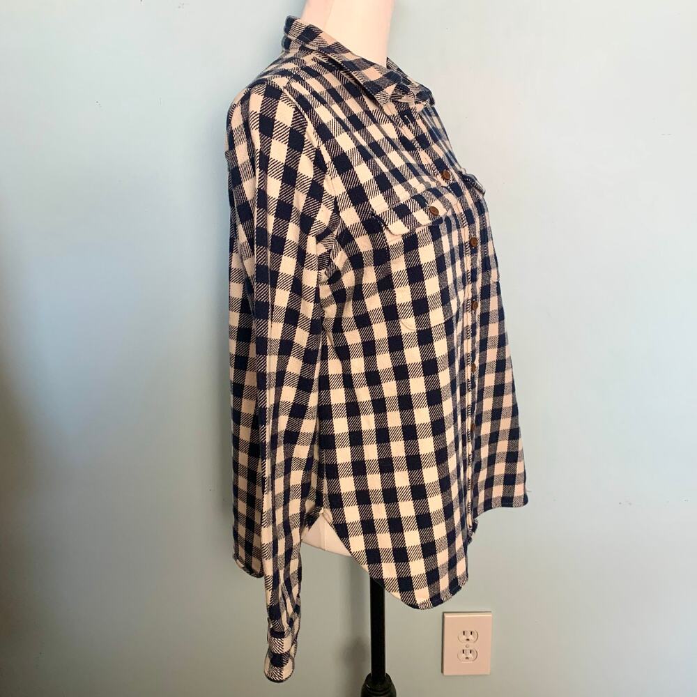 J. Crew Shirt-Jacket in Buffalo Check Flannel Size Medium - Picture 4 of 9